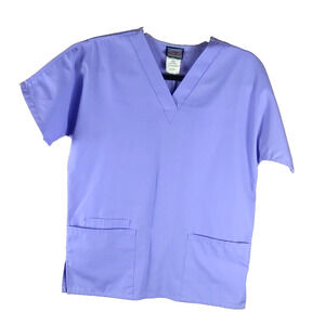Cherokee Work Wear Women's Scrub Top Purple Size X X Small Color Perw